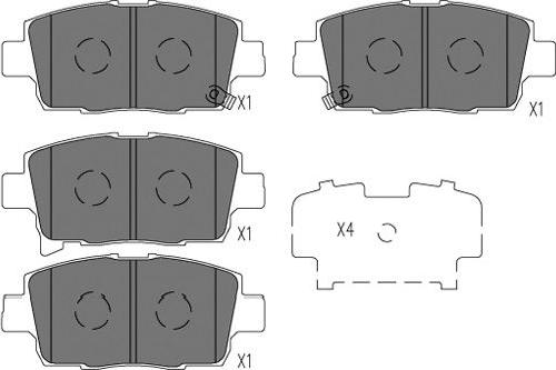 Kavo Parts KBP-9134 - Jarrupala, levyjarru inparts.fi