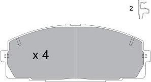 Kavo Parts KBP-9124 - Jarrupala, levyjarru inparts.fi