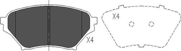 Kavo Parts KBP-4549 - Jarrupala, levyjarru inparts.fi