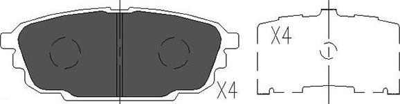 Kavo Parts KBP-4544 - Jarrupala, levyjarru inparts.fi