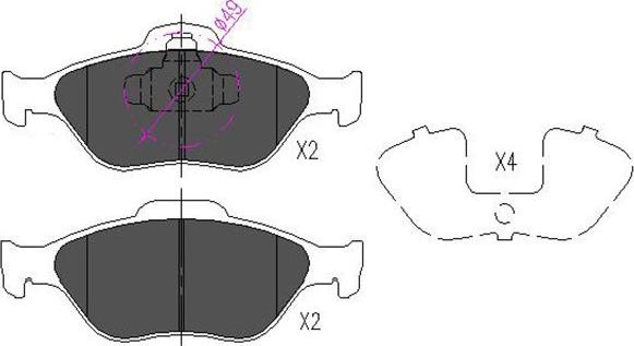 Kavo Parts KBP-4545 - Jarrupala, levyjarru inparts.fi