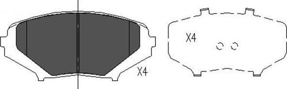 Kavo Parts KBP-4546 - Jarrupala, levyjarru inparts.fi