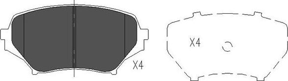 Kavo Parts KBP-4550 - Jarrupala, levyjarru inparts.fi