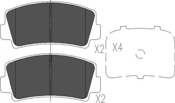 Kavo Parts KBP-4552 - Jarrupala, levyjarru inparts.fi