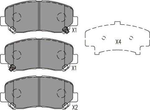 Kavo Parts KBP-4563 - Jarrupala, levyjarru inparts.fi