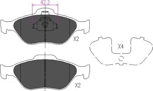 Kavo Parts KBP-4562 - Jarrupala, levyjarru inparts.fi