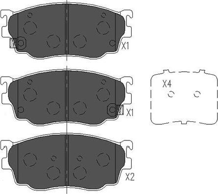 Kavo Parts KBP-4509 - Jarrupala, levyjarru inparts.fi