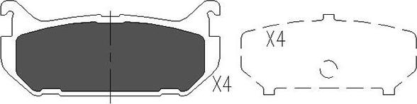 Kavo Parts KBP-4508 - Jarrupala, levyjarru inparts.fi