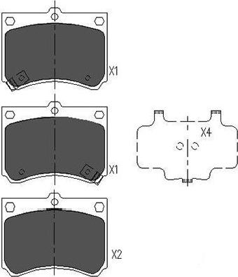 Kavo Parts KBP-4502 - Jarrupala, levyjarru inparts.fi