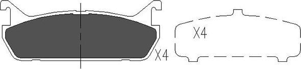 Kavo Parts KBP-4507 - Jarrupala, levyjarru inparts.fi