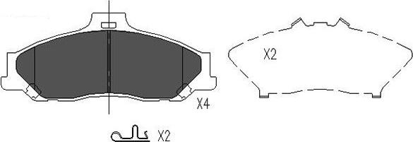 Kavo Parts KBP-4510 - Jarrupala, levyjarru inparts.fi