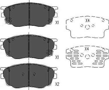 Kavo Parts KBP-4511 - Jarrupala, levyjarru inparts.fi