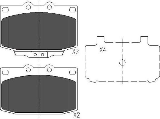 Kavo Parts KBP-4518 - Jarrupala, levyjarru inparts.fi