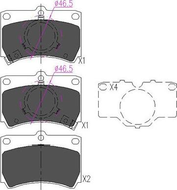 Kavo Parts KBP-4517 - Jarrupala, levyjarru inparts.fi