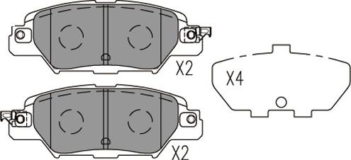 Kavo Parts KBP-4582 - Jarrupala, levyjarru inparts.fi