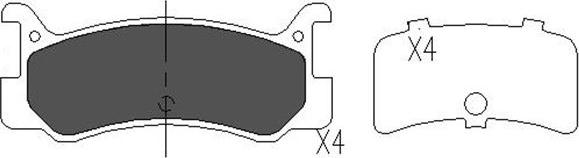 Kavo Parts KBP-4535 - Jarrupala, levyjarru inparts.fi