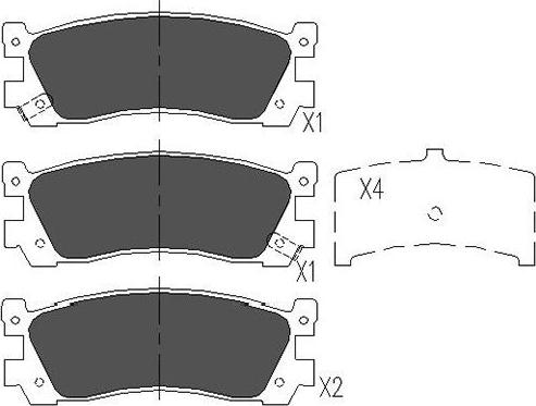 Kavo Parts KBP-4536 - Jarrupala, levyjarru inparts.fi