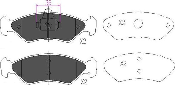 Kavo Parts KBP-4533 - Jarrupala, levyjarru inparts.fi