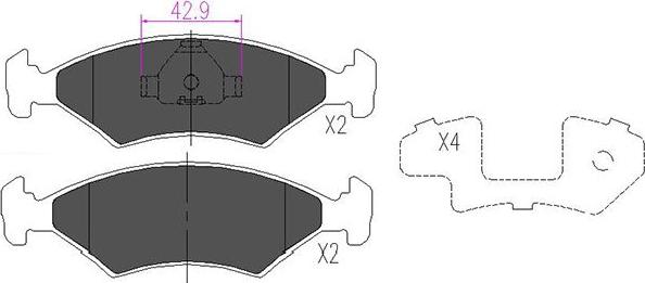 Kavo Parts KBP-4532 - Jarrupala, levyjarru inparts.fi