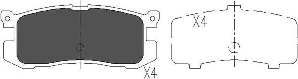 Kavo Parts KBP-4537 - Jarrupala, levyjarru inparts.fi