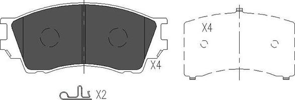 Kavo Parts KBP-4529 - Jarrupala, levyjarru inparts.fi