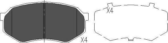 Kavo Parts KBP-4524 - Jarrupala, levyjarru inparts.fi