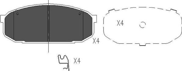 Kavo Parts KBP-4528 - Jarrupala, levyjarru inparts.fi