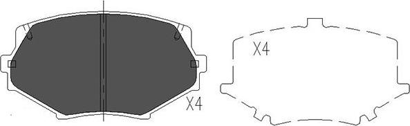 Kavo Parts KBP-4527 - Jarrupala, levyjarru inparts.fi