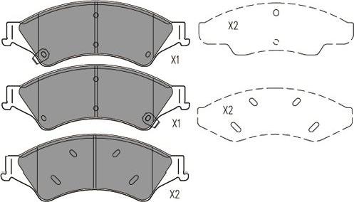 Kavo Parts KBP-4574 - Jarrupala, levyjarru inparts.fi