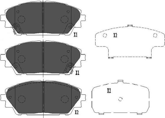 Kavo Parts KBP-4571 - Jarrupala, levyjarru inparts.fi