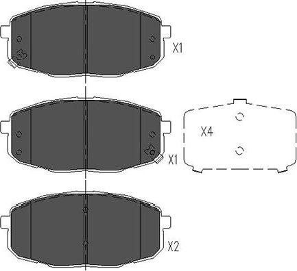 Kavo Parts KBP-4004 - Jarrupala, levyjarru inparts.fi