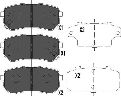 Kavo Parts KBP-4005 - Jarrupala, levyjarru inparts.fi