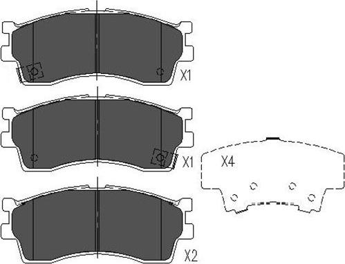 Kavo Parts KBP-4002 - Jarrupala, levyjarru inparts.fi