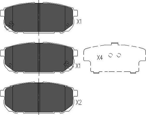 Kavo Parts KBP-4015 - Jarrupala, levyjarru inparts.fi