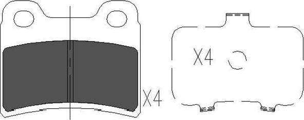 Kavo Parts KBP-4011 - Jarrupala, levyjarru inparts.fi