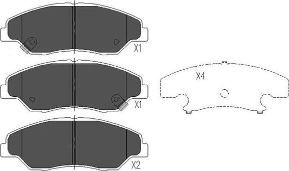 Kavo Parts KBP-4013 - Jarrupala, levyjarru inparts.fi