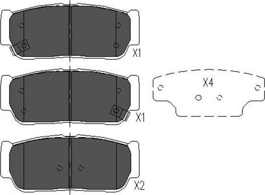 Kavo Parts KBP-4017 - Jarrupala, levyjarru inparts.fi