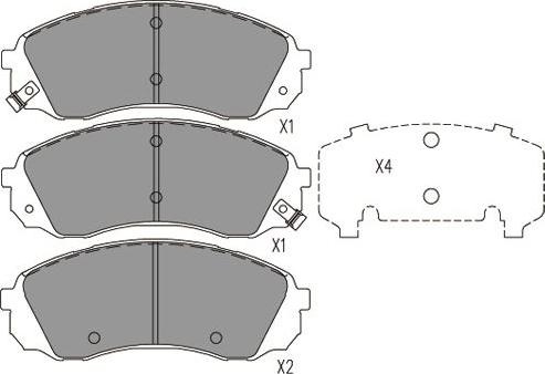 Kavo Parts KBP-4024 - Jarrupala, levyjarru inparts.fi