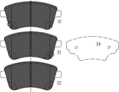 Kavo Parts KBP-4028 - Jarrupala, levyjarru inparts.fi