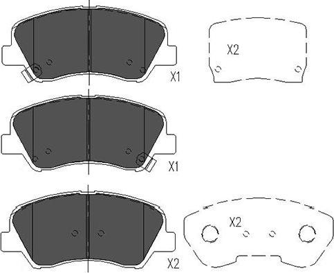 Kavo Parts KBP-4023 - Jarrupala, levyjarru inparts.fi