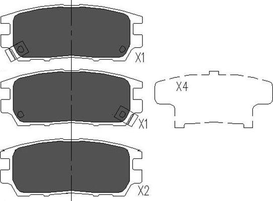 Kavo Parts KBP-5504 - Jarrupala, levyjarru inparts.fi