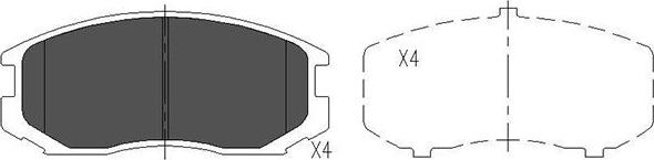 Kavo Parts KBP-5505 - Jarrupala, levyjarru inparts.fi