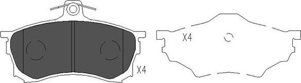 Kavo Parts KBP-5506 - Jarrupala, levyjarru inparts.fi