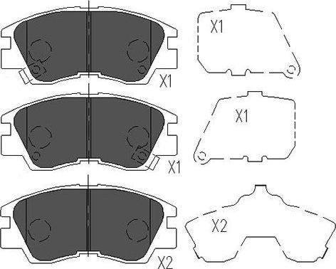 Kavo Parts KBP-5501 - Jarrupala, levyjarru inparts.fi