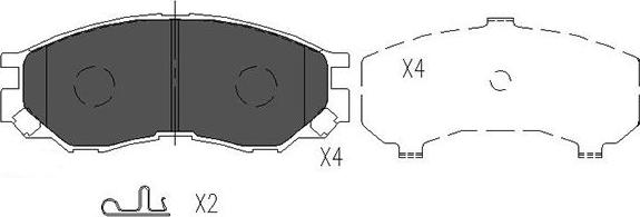 Kavo Parts KBP-5508 - Jarrupala, levyjarru inparts.fi