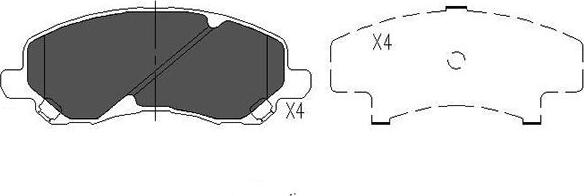 Kavo Parts KBP-5516 - Jarrupala, levyjarru inparts.fi