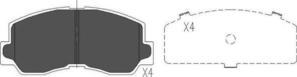 Kavo Parts KBP-5532 - Jarrupala, levyjarru inparts.fi