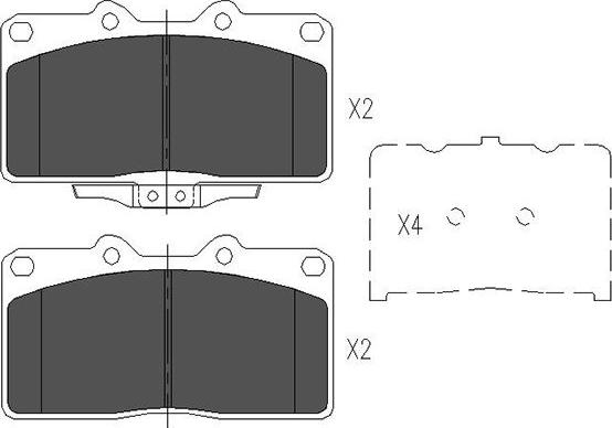 Kavo Parts KBP-5529 - Jarrupala, levyjarru inparts.fi