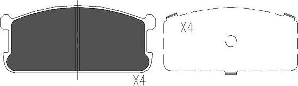 Kavo Parts KBP-5521 - Jarrupala, levyjarru inparts.fi