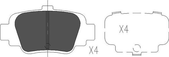 Kavo Parts KBP-6547 - Jarrupala, levyjarru inparts.fi